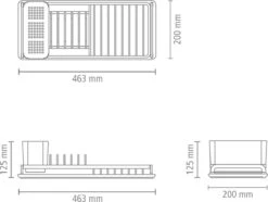 Brabantia SinkSide Afdruiprek Compact - Mid Grey 19 Brabantia SinkSide Afdruiprek Compact - Mid Grey -Schoonmaakartikelen Winkel 1200x906