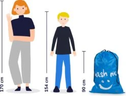 Wonair - Waszakken Voor Wasgoed - 60x90cm - Hemelsblauw - Met Trekkoord 16 Wonair - Waszakken Voor Wasgoed - 60x90cm - Hemelsblauw - Met Trekkoord -Schoonmaakartikelen Winkel 1200x913