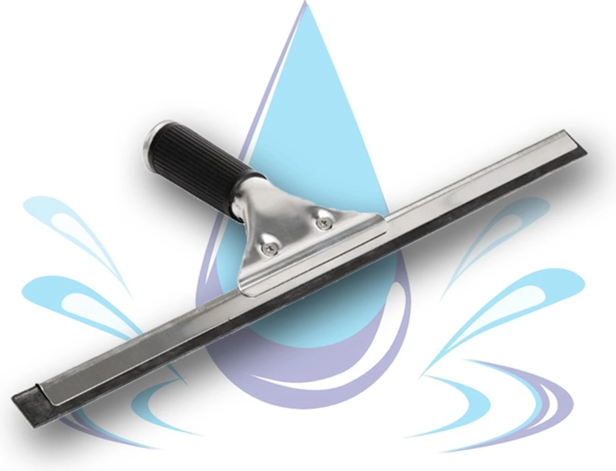 Professionele Raamwisser 25 Cm Wisser Van Rvs Met Natuurrubber Vensterwisser