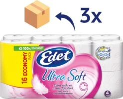 Edet Ultra Soft Wc Papier - 4-laags - 48 Rollen 6 Edet Ultra Soft Wc Papier - 4-laags - 48 Rollen -Schoonmaakartikelen Winkel 1200x967 6