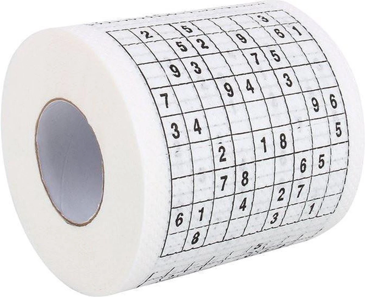 MikaMax Sudoku WC Papier - Sudoku - Iedervel Een Andere Sudoku - Toiletpapier - Puzzels - Puzzel 8 MikaMax Sudoku WC Papier - Sudoku - Iedervel Een Andere Sudoku - Toiletpapier - Puzzels - Puzzel - Afbeelding 6