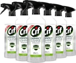 Cif Disinfect & Shine Original Desinfectie Spray - 6 X 500 Ml - Voordeelverpakking 14 Cif Disinfect & Shine Original Desinfectie Spray - 6 X 500 Ml - Voordeelverpakking -Schoonmaakartikelen Winkel 1200x998 1