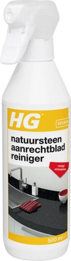 HG Natuurstenen Aanrechtbladreiniger - 500ml - Veilig In Gebruik - Streeploos Schoon - Dagelijkse Reiniging -Schoonmaakartikelen Winkel 329x1200 3