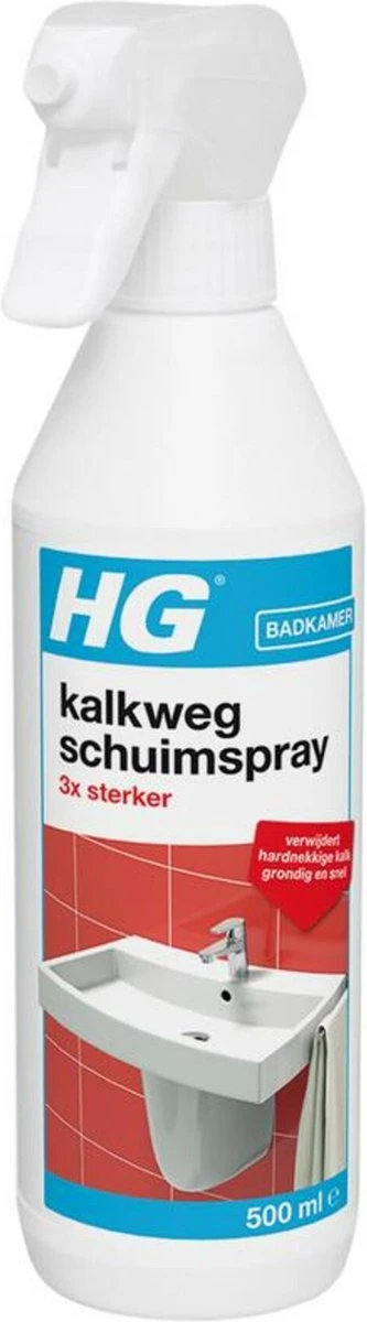 HG Kalkweg Schuimspray 3x Sterker - 500ml - Verwijdert Extreme Kalkresten - 100% Opgelost, 100% Resultaat 9 HG Kalkweg Schuimspray 3x Sterker - 500ml - Verwijdert Extreme Kalkresten - 100% Opgelost, 100% Resultaat - Afbeelding 7