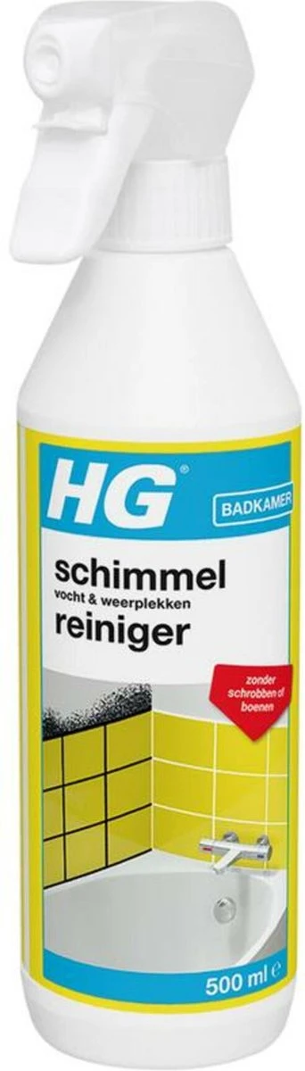 HG Schimmelreiniger - 500ml - De NR 1 Schimmelverwijderaar - Vernietigt De Hardnekkigste Schimmel - Geschikt Voor De Badkamer, Tegel-, Siliconenvoegen, Stucwerk 3 HG Schimmelreiniger - 500ml - De NR 1 Schimmelverwijderaar - Vernietigt De Hardnekkigste Schimmel - Geschikt Voor De Badkamer, Tegel-, Siliconenvoegen, Stucwerk