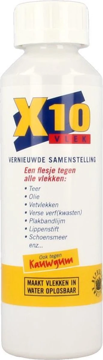 X10 Vlekken - 250 Ml - Vlekverwijderaar 6 X10 Vlekken - 250 Ml - Vlekverwijderaar - Afbeelding 4