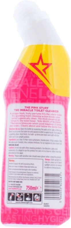 The Pink Stuff The Miracle Toilet Cleaner - Toiletreiniger - 750ml 12 The Pink Stuff The Miracle Toilet Cleaner - Toiletreiniger - 750ml -Schoonmaakartikelen Winkel 375x1200 1