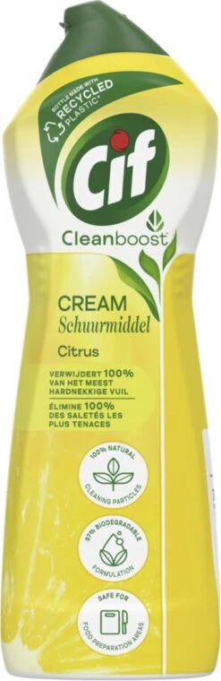 Cif CleanBoost Cream Citroen Schuurmiddel - 8 X 750 Ml - Voordeelverpakking 13 Cif CleanBoost Cream Citroen Schuurmiddel - 8 X 750 Ml - Voordeelverpakking -Schoonmaakartikelen Winkel 390x1200 1