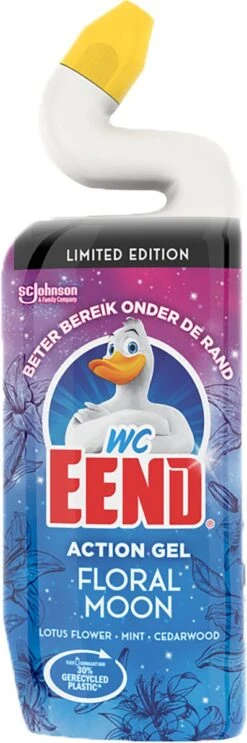 WC Eend Toiletreiniger Action Gel Floral Moon - 6x 750 Ml - Voordeelverpakking 10 WC Eend Toiletreiniger Action Gel Floral Moon - 6x 750 Ml - Voordeelverpakking -Schoonmaakartikelen Winkel 399x1200 2