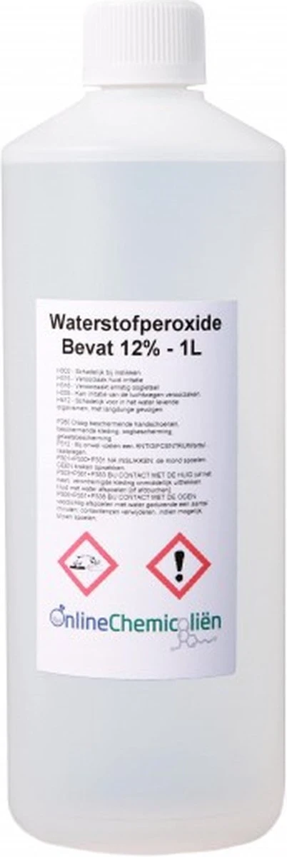 Waterstofperoxide 12% - Hydrogen Peroxide - 1liter 3 Waterstofperoxide 12% - Hydrogen Peroxide - 1liter