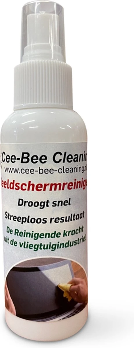 Beeldschermreiniger Met Glasdoek | Droogt Snel En Streeploos | Sprayflacon 100ml 4 Beeldschermreiniger Met Glasdoek | Droogt Snel En Streeploos | Sprayflacon 100ml - Afbeelding 2
