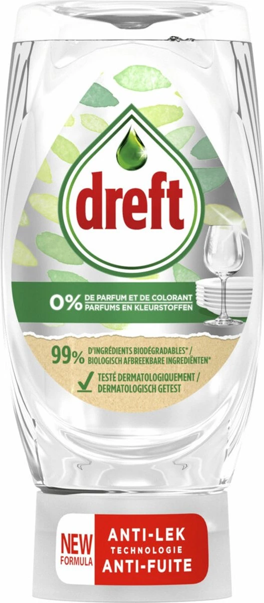Dreft Afwasmiddel Pure & Clean - 8 X 370 Ml - Voordeelverpakking 7 Dreft Afwasmiddel Pure & Clean - 8 X 370 Ml - Voordeelverpakking - Afbeelding 5
