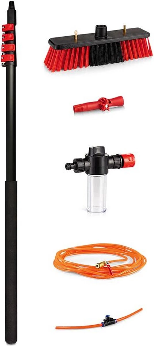 Merkloos Telescoopsteel Ramenwassen 4,6M - Met Borstel & Waterdoorvoer - Voor Ramen - Watertoevoer - Borstel 12 Merkloos Telescoopsteel Ramenwassen 4,6M - Met Borstel & Waterdoorvoer - Voor Ramen - Watertoevoer - Borstel - Afbeelding 10