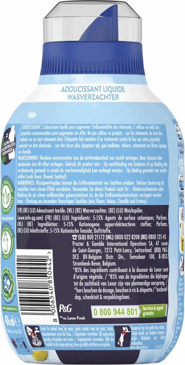 Lenor Fresh Air Sensitive - Wasverzachter - 6 X 34 Wasbeurten Voordeelverpakking 5 Lenor Fresh Air Sensitive - Wasverzachter - 6 X 34 Wasbeurten Voordeelverpakking - Afbeelding 3