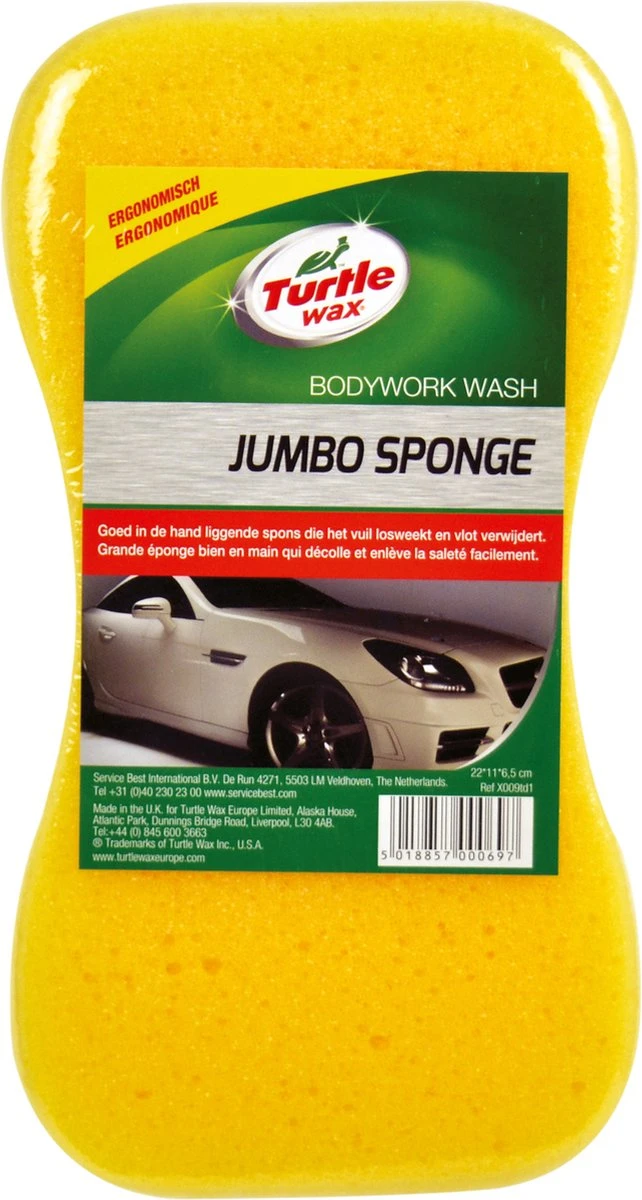 Turtle Wax Jumbo Spons - Grote Autospons 3 Turtle Wax Jumbo Spons - Grote Autospons