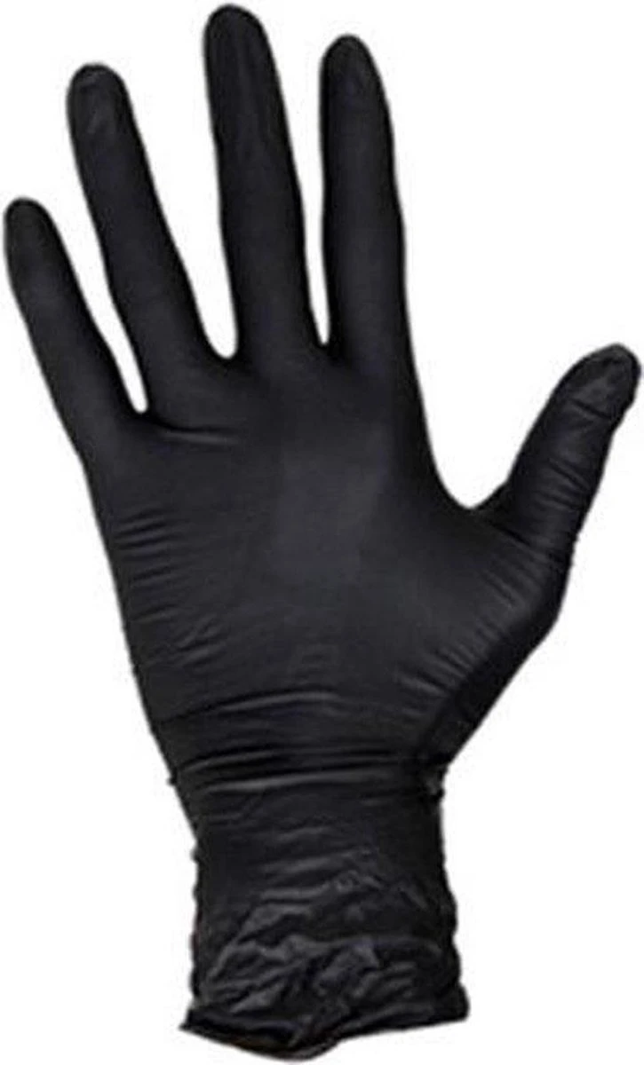 Handschoenen Wegwerp Nitril - Latex Vrij - Ongepoederd - Zwart - Maat L - 100 Stuks 4 Handschoenen Wegwerp Nitril - Latex Vrij - Ongepoederd - Zwart - Maat L - 100 Stuks - Afbeelding 2