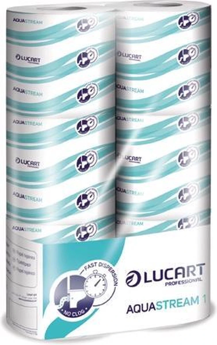 Toiletpapier Aquastream Snel Oplosbaar (6-pack) 5 Toiletpapier Aquastream Snel Oplosbaar (6-pack) - Afbeelding 3