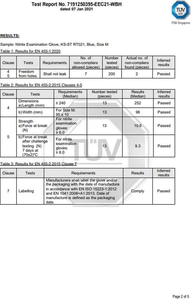 100 Medische Nitril Onderzoekshandschoenen | Kingfa KS-ST RT021 8 100 Medische Nitril Onderzoekshandschoenen | Kingfa KS-ST RT021 - Afbeelding 6