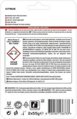 Glorix Power 5 Toiletblokken - Citroen - 7 X 2 Stuks - Voordeelverpakking 24 Glorix Power 5 Toiletblokken - Citroen - 7 X 2 Stuks - Voordeelverpakking -Schoonmaakartikelen Winkel 774x1200 1