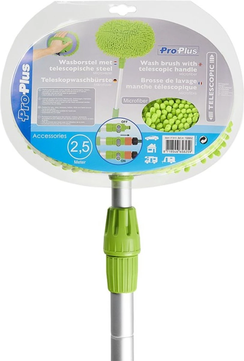 PROPLUS Pro Plus Wasborstel Chenille - Telescopische Steel - Uitschuifbaar Tot 2.50 Meter 13 PROPLUS Pro Plus Wasborstel Chenille - Telescopische Steel - Uitschuifbaar Tot 2.50 Meter - Afbeelding 11