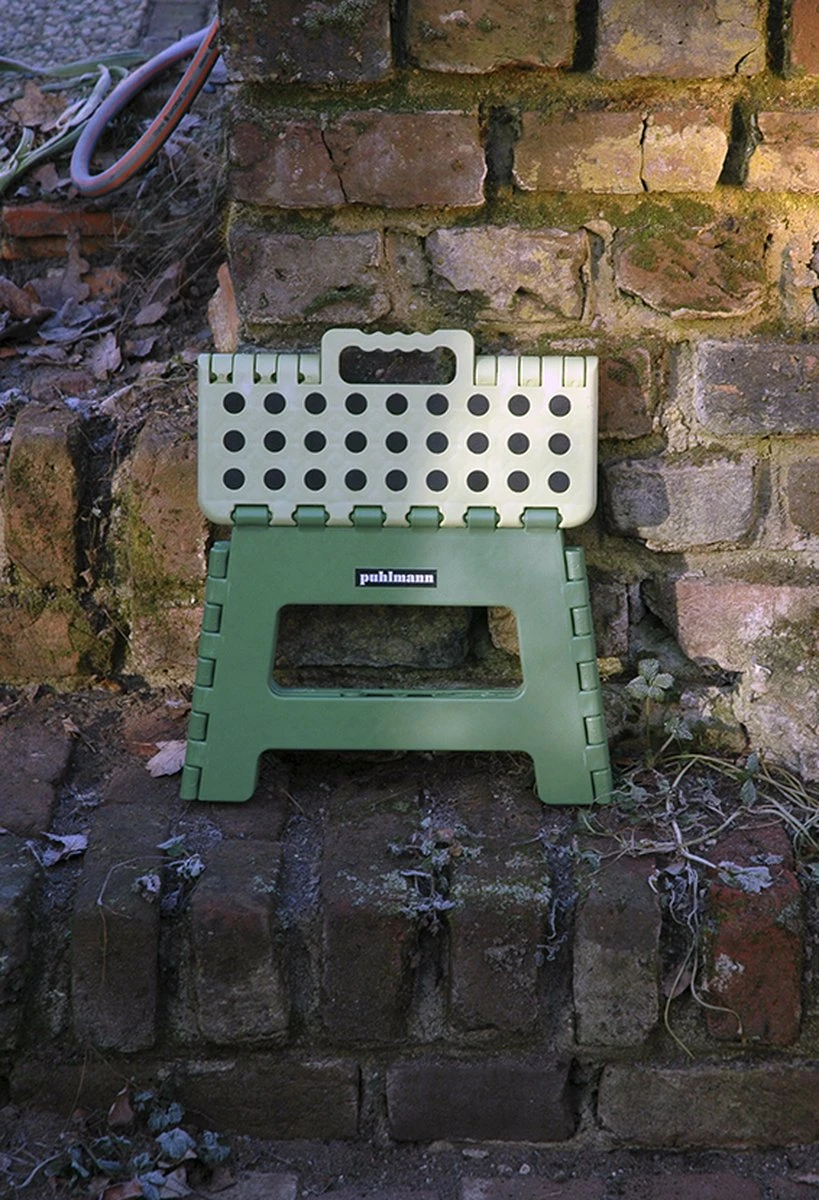 PUHLMANN - Inklapbare Kruk, JAMES, Plastic, Groen, 22 Cm Hoog, Max 100kilo 5 PUHLMANN - Inklapbare Kruk, JAMES, Plastic, Groen, 22 Cm Hoog, Max 100kilo - Afbeelding 3