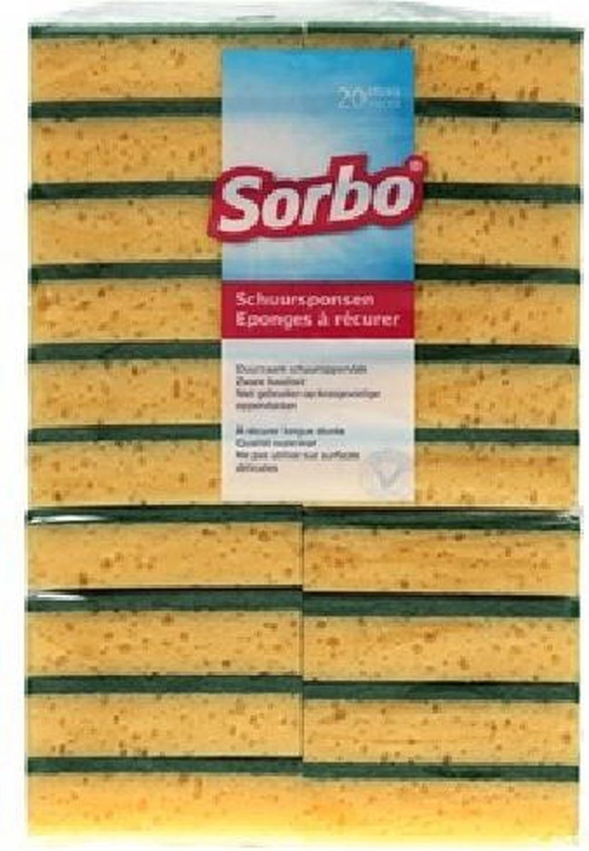 Sorbo Schuursponsen - Zware Kwaliteit - 20 Stuks 3 Sorbo Schuursponsen - Zware Kwaliteit - 20 Stuks