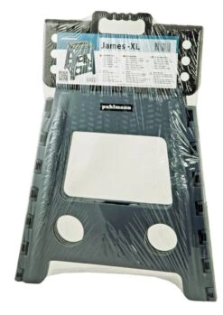 PUHLMANN - Inklapbare Kruk, JAMES, Plastic, Grijs, 40 Cm Hoog, Max 90 Kilo -Schoonmaakartikelen Winkel 850x1200