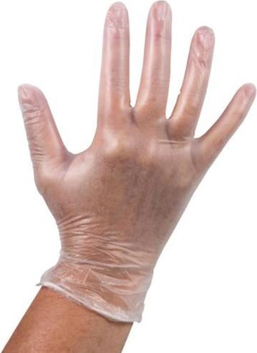 Wegwerp Handschoenen - Vinyl Handschoenen - Poedervrij - Wit - Maat L - 100 Stuks 4 Wegwerp Handschoenen - Vinyl Handschoenen - Poedervrij - Wit - Maat L - 100 Stuks - Afbeelding 3