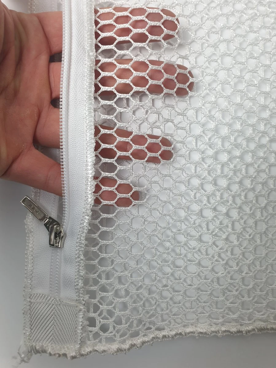 Wasnet 60x90 Cm - Met Ritsafsluiting - Wit - Professionele Stomerij Kwaliteit 4 Wasnet 60x90 Cm - Met Ritsafsluiting - Wit - Professionele Stomerij Kwaliteit - Afbeelding 2