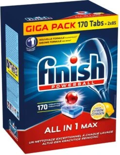 Finish All In 1 Max Citroen - Vaatwastabletten - 170 Tabs - Voordeelpak 12 Finish All In 1 Max Citroen - Vaatwastabletten - 170 Tabs - Voordeelpak -Schoonmaakartikelen Winkel 932x1200