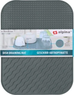 Alpina Afdruipmat - Droogmat - Siliconen - 26,5x34,5 Cm - Grijs 10 Alpina Afdruipmat - Droogmat - Siliconen - 26,5x34,5 Cm - Grijs -Schoonmaakartikelen Winkel 935x1200 1