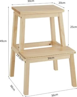 Houten Opstapje - Krukje Met 2 Niveaus - Bruin 9 Houten Opstapje - Krukje Met 2 Niveaus - Bruin -Schoonmaakartikelen Winkel 952x1200 1