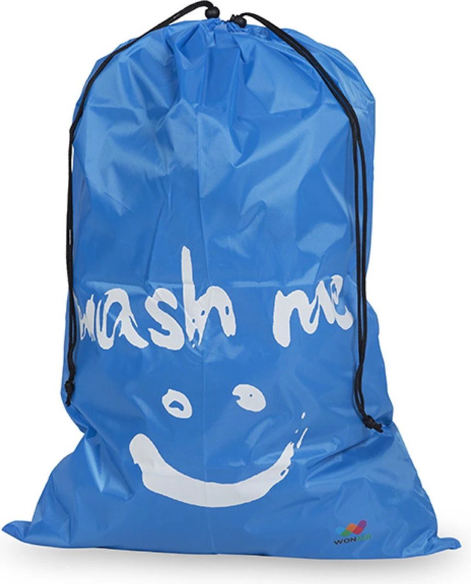 Wonair - Waszakken Voor Wasgoed - 60x90cm - Hemelsblauw - Met Trekkoord 3 Wonair - Waszakken Voor Wasgoed - 60x90cm - Hemelsblauw - Met Trekkoord