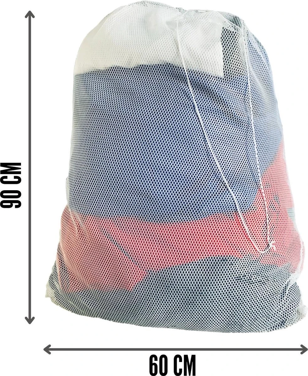 Orange85 Waszak - Groot - XL - 60 X 90 CM - Wit - Treksysteem - Trekbandsluiting - Polyester - Wasnet - Laundry Bag - Voor Kleding 5 Orange85 Waszak - Groot - XL - 60 X 90 CM - Wit - Treksysteem - Trekbandsluiting - Polyester - Wasnet - Laundry Bag - Voor Kleding - Afbeelding 3