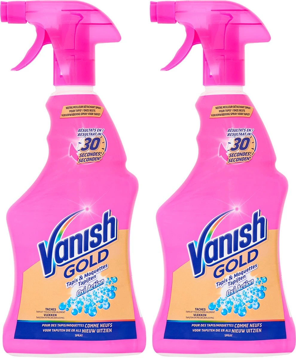Vanish Oxi Action Gold Vlekverwijderaar Spray - 500ml X2 4 Vanish Oxi Action Gold Vlekverwijderaar Spray - 500ml X2 - Afbeelding 2