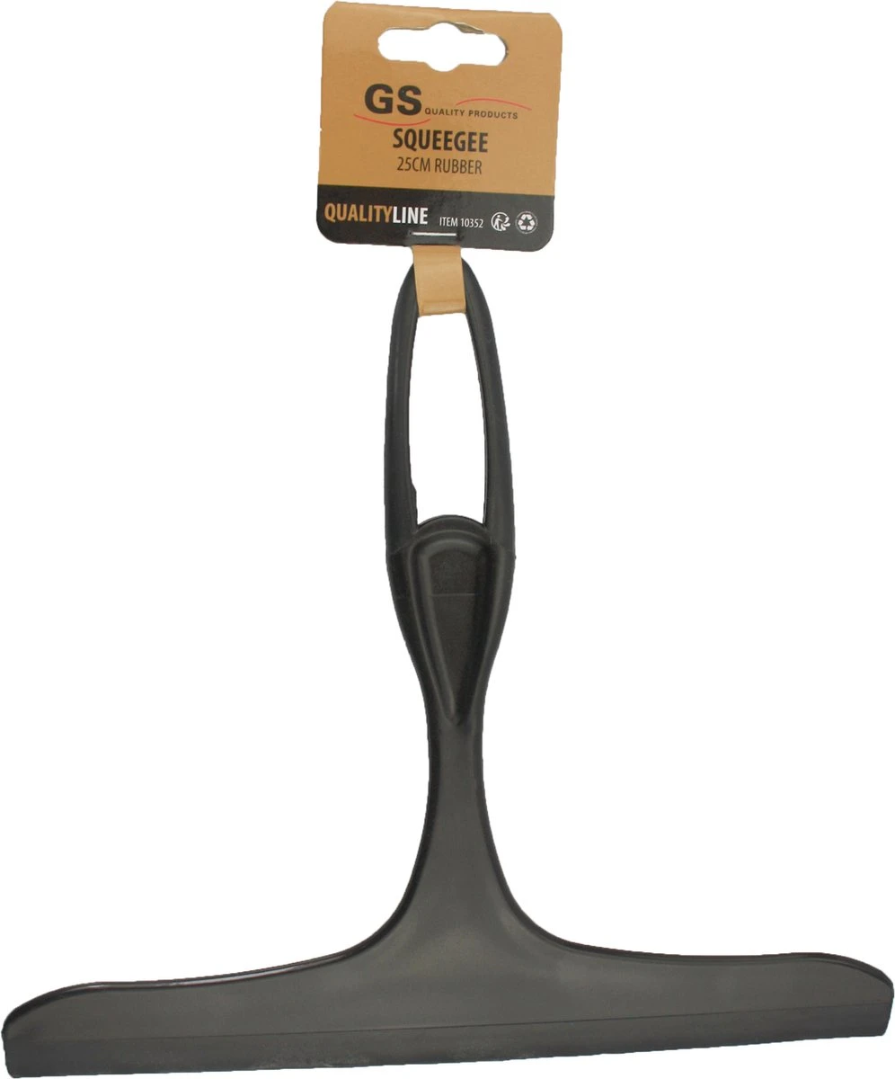 GS Raamwisser Zwart 25 Cm - Raamtrekker - Wisser Voor Douche , Badkamer En Auto 5 GS Raamwisser Zwart 25 Cm - Raamtrekker - Wisser Voor Douche , Badkamer En Auto - Afbeelding 3